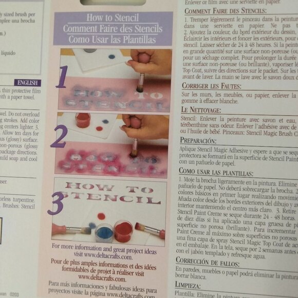 Delta Stencil Magic One Step Background Strokework Grid - Picture 6 of 10